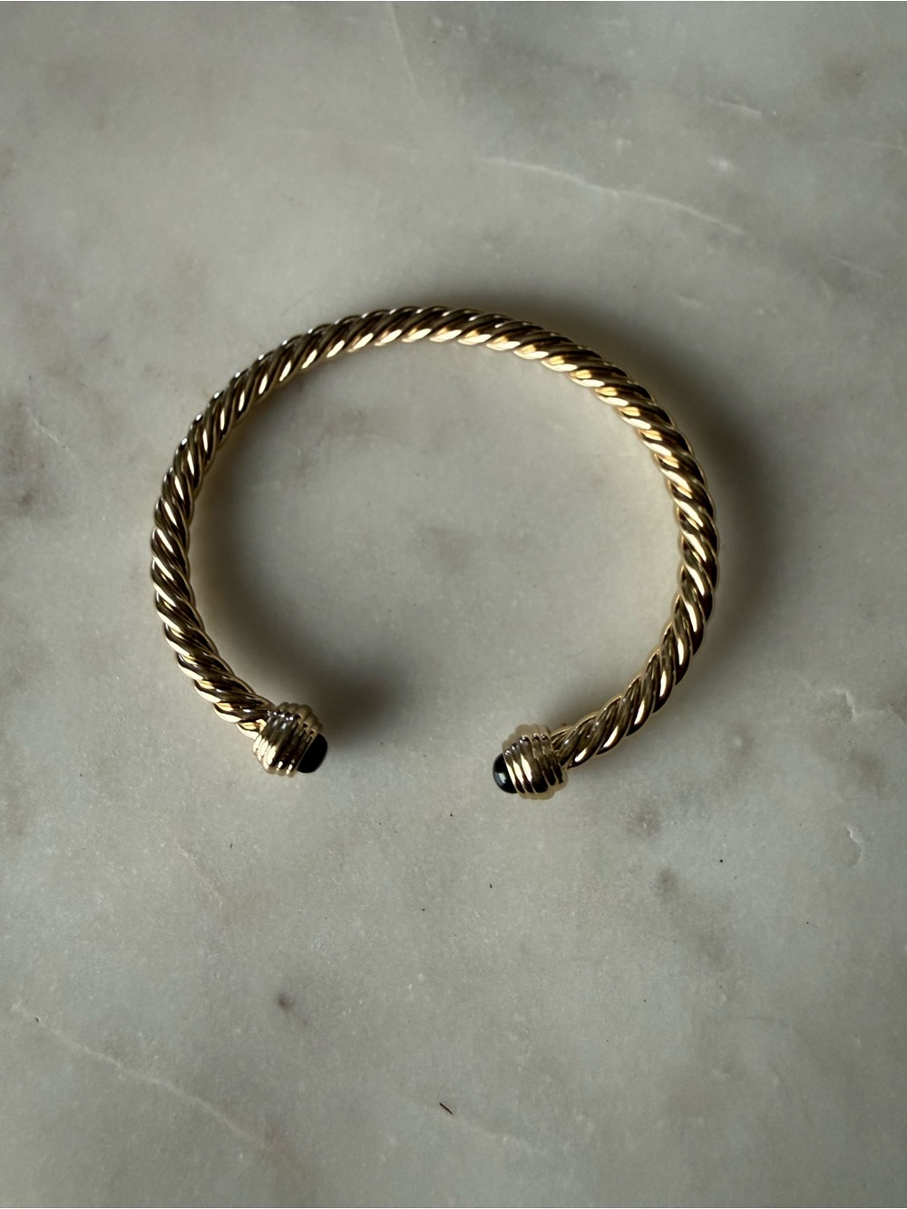 Gold Cobra Bracelet & Twisted Cuff Bracelet New - Picture 6 of 7